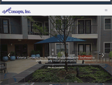 Tablet Screenshot of exteriorconceptsinc.com